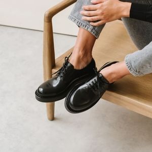 Classic Black Leather Loafers